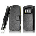 IMAK Slim leather Cases Luxury Holster Covers for Nokia 808 PureView - Black