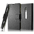 IMAK Slim leather Cases Luxury Holster Covers for Nokia Lumia 800 800c - Black