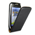 IMAK leather Cases Simple Holster Covers for Nokia C7 - Black