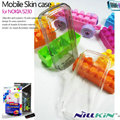 Nillkin Transparent Rainbow Soft Cases Covers for Nokia 5230 - Black