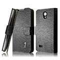 IMAK Slim leather Cases Luxury Holster Covers for Huawei C8825D U8825D G330D G330C - Black
