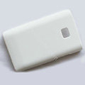 Matte Cases Hard Back Covers for LG Optimus L3 E400 - White