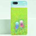 Ultrathin Matte Cases Lovers Hard Back Covers for iPhone 5 - Green