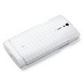 ROCK Magic cube TPU soft Cases Covers for Sony Ericsson LT26ii Xperia S - White