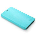 ROCK Texture Series Side Flip leather Cases Holster Skin for Lenovo LePhone K860 - Light Blue