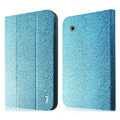 IMAK Slim leather Cases Luxury Holster Covers for Samsung Galaxy Tab2 P6200 P3110 P3100 - Blue