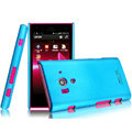 IMAK Ultrathin Matte Color Covers Hard Cases for Sony Ericsson LT26w Xperia acro S - Blue