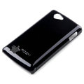 ROCK Colorful Glossy Cases Skin Covers for OPPO Real R803 - Black