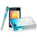 Imak Colorful raindrop cases covers for OPPO Real R803 - Gradient Blue (Screen protection film)