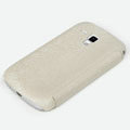 ROCK Texture Series Side Flip leather Cases Holster Skin for Samsung S7562 Galaxy S Duos - Beige