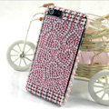 Heart diamond Crystal Cases Bling Hard Covers for iPhone 5 - Pink
