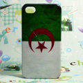 Retro Algeria flag Hard Back Cases Covers for iPhone 4G/4GS