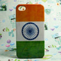 Retro India flag Hard Back Cases Covers for iPhone 4G/4GS