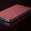 IMAK Diamond Texture Shell Hard Cases for iPhone 4G\4S - Red