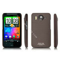 IMAK Ultrathin Matte Color Covers Hard Back Cases for HTC Desire HD A9191 A9192 G10 - Brown