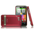 IMAK Ultrathin Matte Color Covers Hard Back Cases for HTC Incredible HD - Red