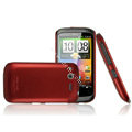 IMAK Ultrathin Matte Color Covers Hard Cases for HTC Desire S G12 S510e - Red