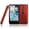 IMAK Ultrathin Matte Color Covers Hard Cases for HTC EVO 3D G17 X515m - Red