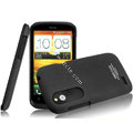 IMAK Ultrathin Matte Color Covers Hard Cases for HTC T328W Desire V - Black