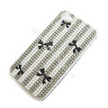 Bling S-warovski crystal cases Bowknot diamond covers for iPhone 5 - Grey