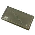 Transparent TPU Soft Cases Covers Skin for LG F160L Optimus LTE II 2 - Black