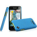 IMAK Cowboy Shell Quicksand Hard Cases Covers for Lenovo LePhone A660 - Blue