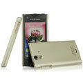 IMAK Titanium Color Covers Hard Cases for Sony Ericsson ST18i Xperia ray - Gold