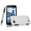 IMAK Ultrathin Matte Color Covers Hard Cases for Motorola ME865 - White