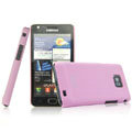 IMAK Ultrathin Matte Color Covers Hard Cases for Samsung i9100 i9108 i9188 Galasy S2 - Pink