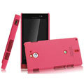 IMAK Ultrathin Matte Color Covers Hard Cases for Sony Ericsson MT27i Xperia sola - Rose