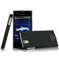 IMAK Ultrathin Matte Color Covers Hard Cases for Sony Ericsson ST18i Xperia ray - Black