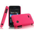 IMAK Ultrathin Matte Color Covers Hard Cases for Sony Ericsson ST21i Xperia Tipo - Rose