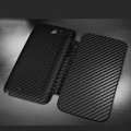 Battery back Cover Siamese holster leather cases for Samsung N7100 GALAXY Note2 - Black