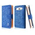 IMAK Candy holster leather Cases Covers Skin for Samsung B9062 - Blue