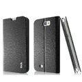 IMAK Slim leather Cases Luxury Holster Covers for Samsung N7100 GALAXY Note2 - Black