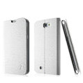 IMAK Slim leather Cases Luxury Holster Covers for Samsung N7100 GALAXY Note2 - White