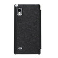 Nillkin England Retro Leather Cases Holster Covers for LG F160L Optimus LTE II 2 - Black