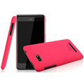 IMAK Ultrathin Matte Color Covers Hard Cases for HTC T528w One SU - Rose