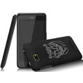 IMAK Ultrathin Tiger Color Covers Hard Cases for HTC T528w One SU - Black