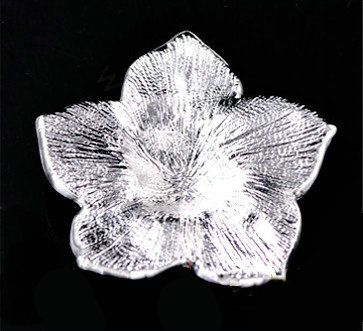 Bling Camellia Flower Alloy Rhinestone Crystal DIY Phone Case Cover Deco Kit - Black