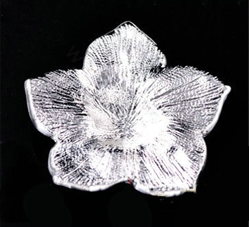 Bling Camellia Flower Alloy Rhinestone Crystal DIY Phone Case Cover Deco Kit - White