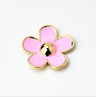 Bling Flower Alloy Metal Rhinestone DIY Phone Case Cover Deco Kit - Pink 03