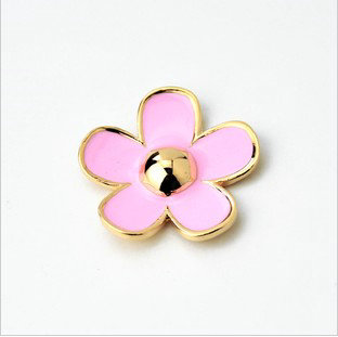Bling Flower Alloy Metal Rhinestone DIY Phone Case Cover Deco Kit - Pink 04