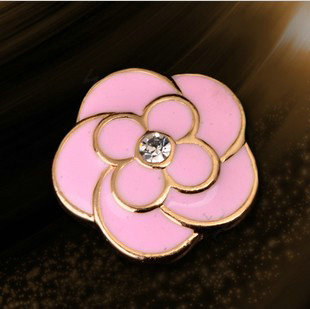 Bling Flower Alloy Rhinestone Crystal DIY Phone Case Cover Deco Kit - Pink