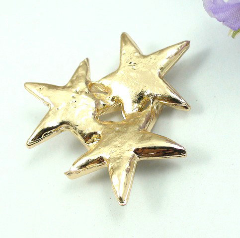 Bling Stars Alloy Rhinestone Crystal DIY Phone Case Cover Deco Kit 37mm - Gold