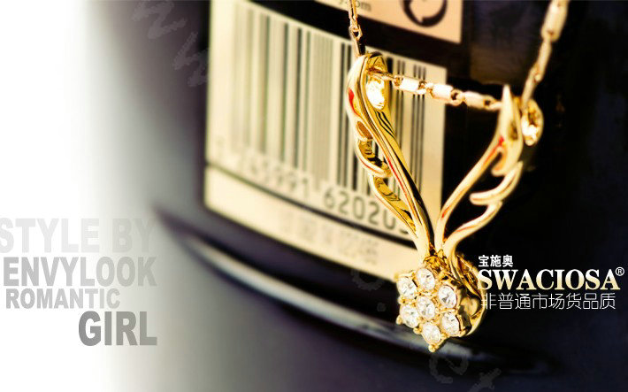 Bling Angel wing Alloy Crystal Rhinestone DIY Phone Case Cover Deco Kit - Gold