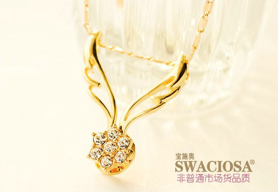 Bling Angel wing Alloy Crystal Rhinestone DIY Phone Case Cover Deco Kit - Gold