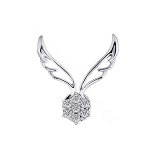 Bling Angel wing Alloy Crystal Rhinestone DIY Phone Case Cover Deco Kit - White