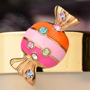 Bling Colorful candy Alloy Crystal Rhinestone DIY Phone Case Cover Deco Kit - Pink