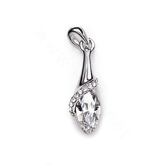 Bling Crystal Alloy Rhinestone Pendant DIY Phone Case Cover Deco Kit 33*10mm - White